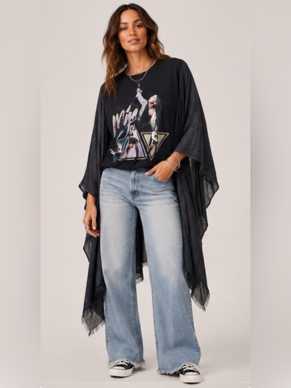 Maya Graphic Kimono Tee